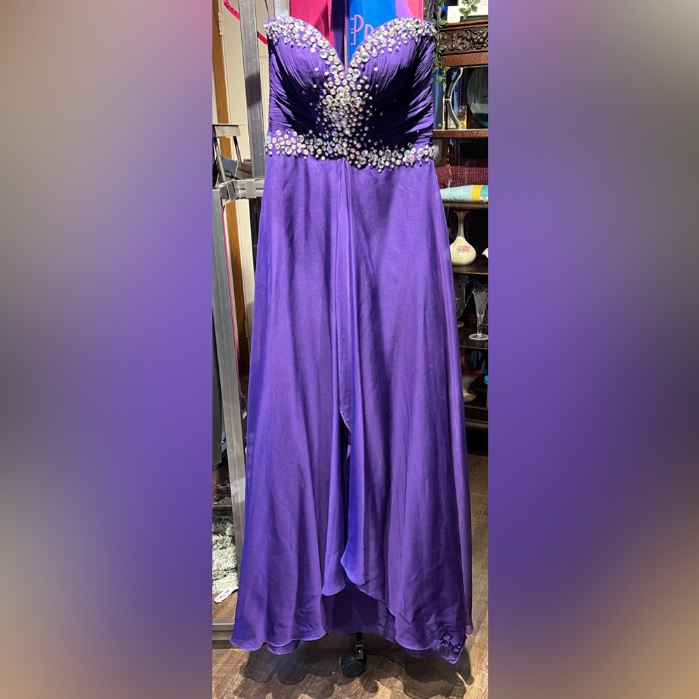 Strapless prom dress